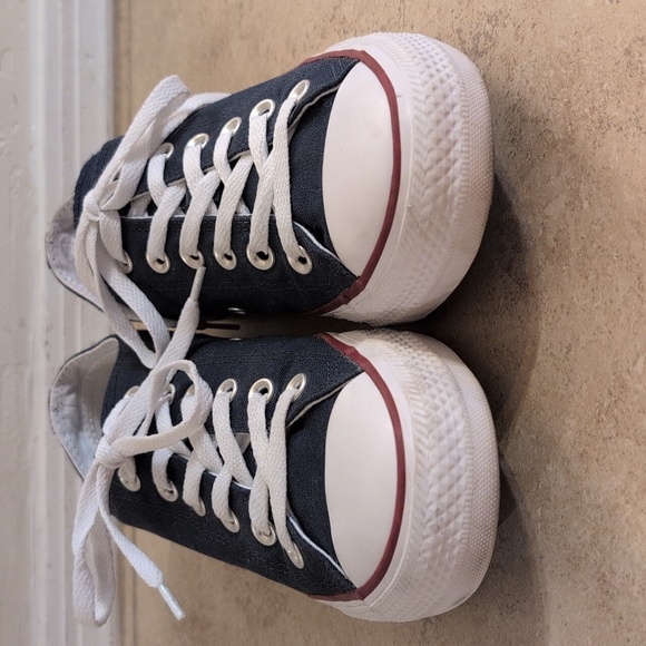 Converse Canvas Sneakers Navy White - Size 9 - Picture 3 of 10